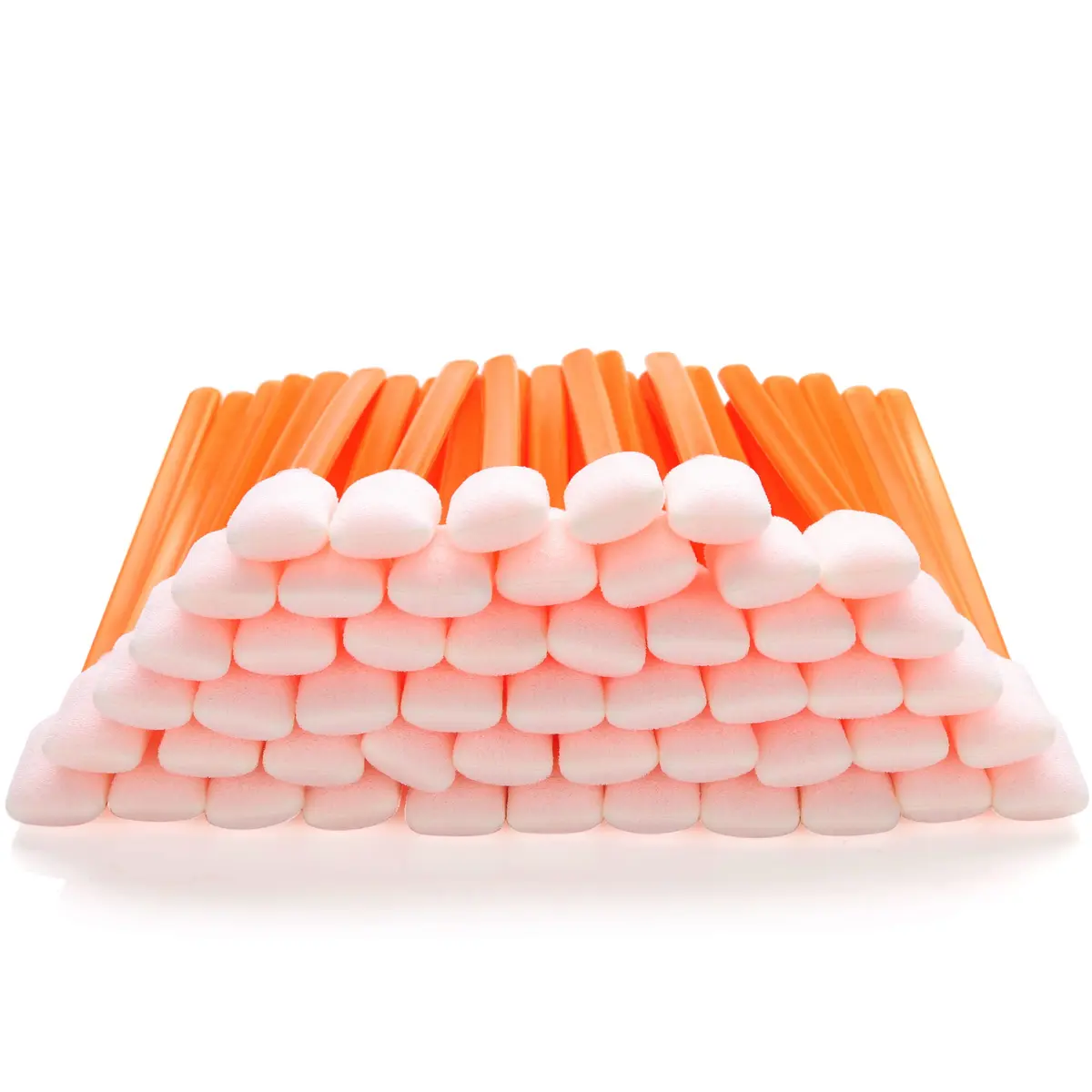 AAwipes Foam Sticks Cleaning Swabs 50 pcs (13.5 cm / 5.25") Large Rectangular Orange Foam Tips | Professional Cleanroom Swabs for Electronics and Printers - main product image