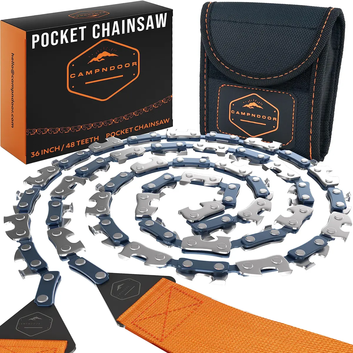 CAMPNDOOR Pocket Chainsaw 91.44cm (36 inches) | Survival Gear for Jungle Adventures - main product image