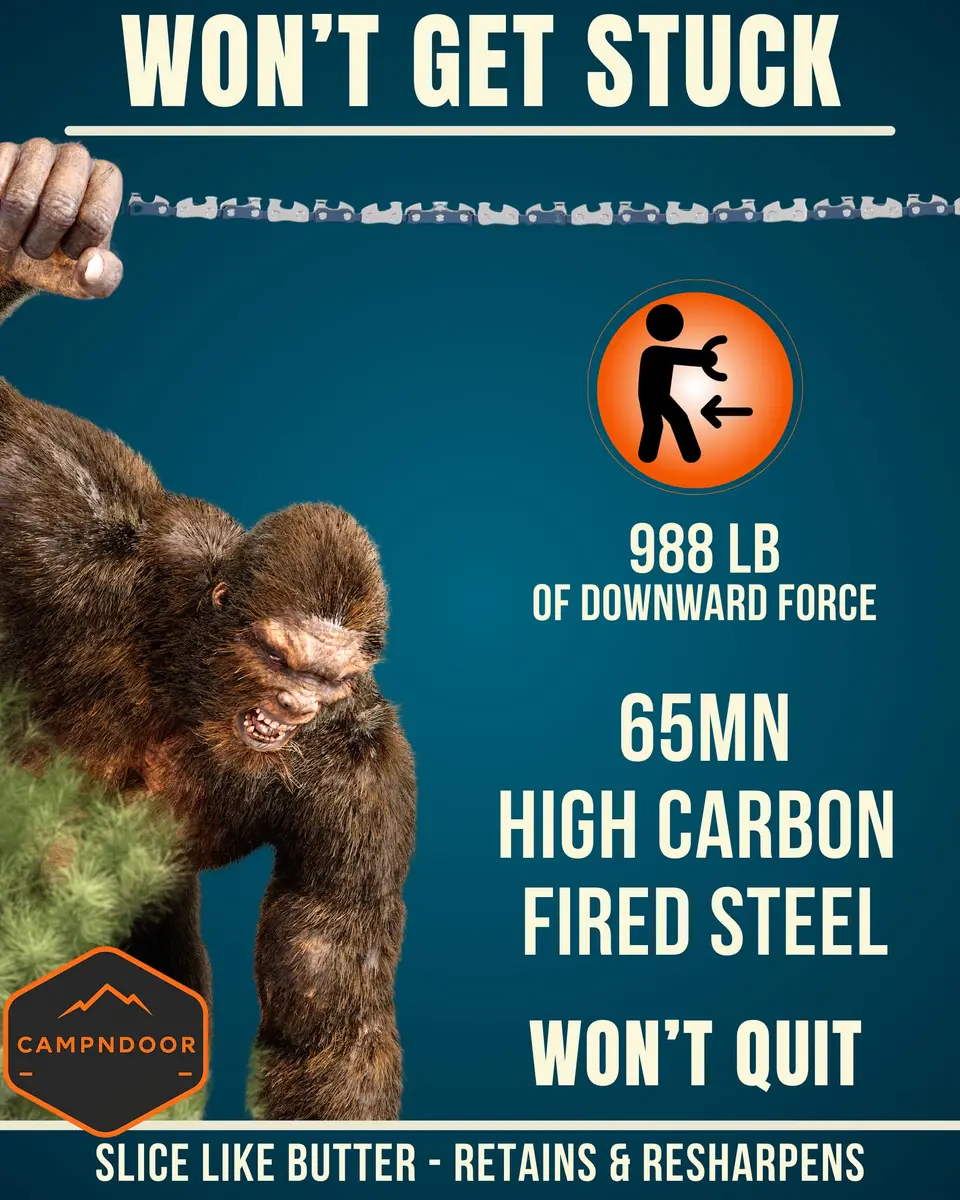 CAMPNDOOR Pocket Chainsaw 91.44cm (36 inches) | Survival Gear for Jungle Adventures - view 3