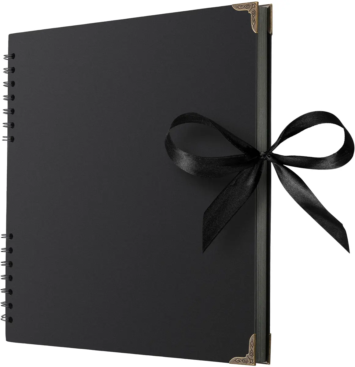 Bstorify Scrapbook Album, 80 Pages, 11 x 11 Inch, Black | Durable Kraft Paper, Creative & Long-Term Memory Storage - main product image