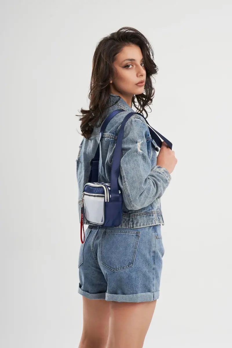 Nautica High Seas Camera Crossbody Bag Indigo/White 20.32cm (8") | Stylish & Practical Travel Accessory - view 3