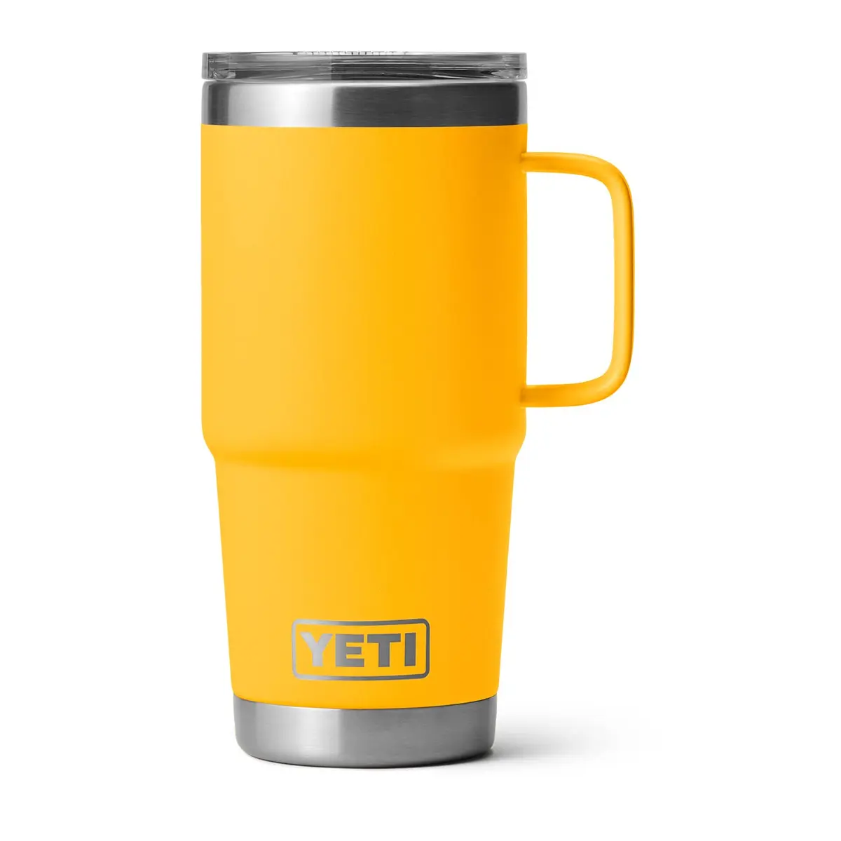 YETI Stainless Steel Rambler Travel Mug 20 oz | Vacuum Insulated with Stronghold Lid, Alpine Yellow - view 3