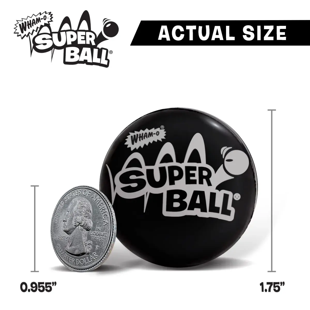 Wham-O Original Superball with Zectron (2 Pack Bundle) — 5.46 cm (2.15 in) Diameter | Classic American Toy - view 5