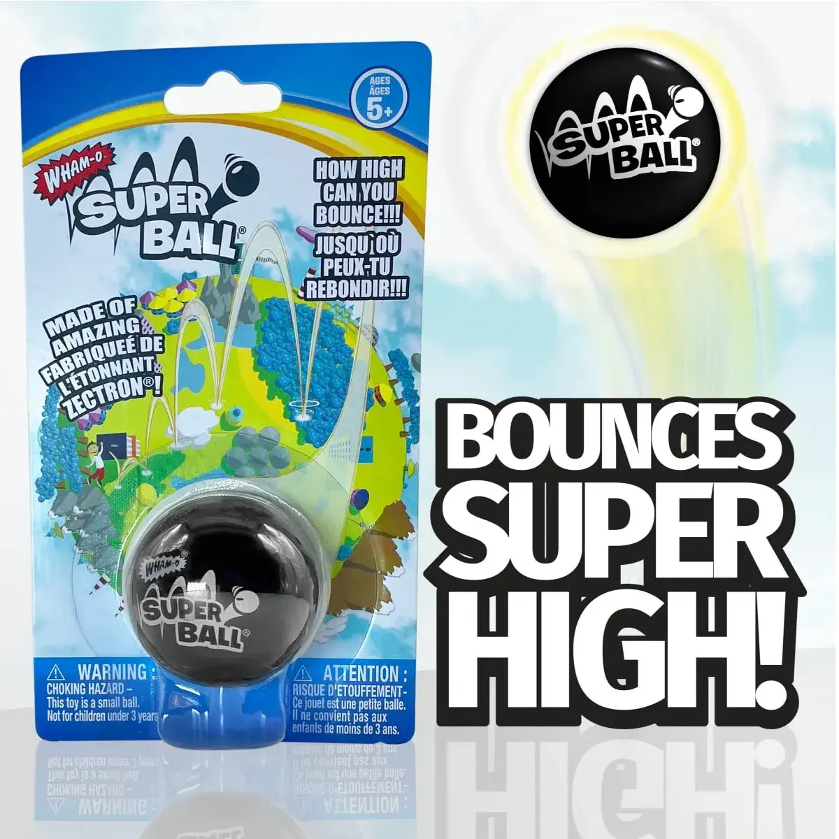 Wham-O Original Superball with Zectron (6 Pack Bundle) | Classic American Toy for Outdoor Fun - view 3