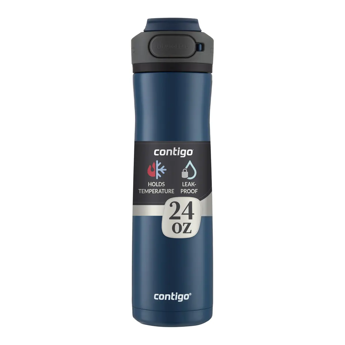 Contigo Cortland Chill 2.0 Stainless Steel Water Bottle, Blueberry, 710ml | Spill-proof, Keeps Drinks Cold 24H - main product image