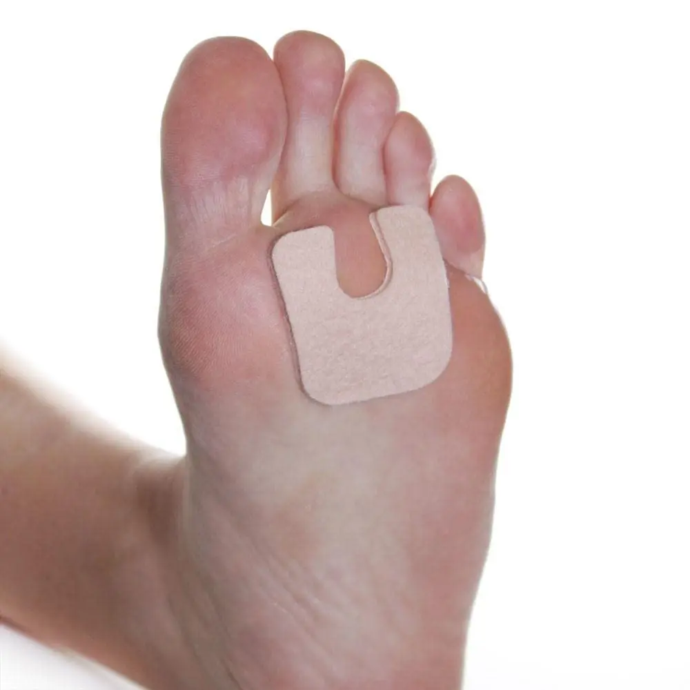 Dr. Jill's Foot Pads Latex Free U-Shaped Callus Pads 1/8” Felt Pack of 100 | Pain Relief & Skin Protection - main product image