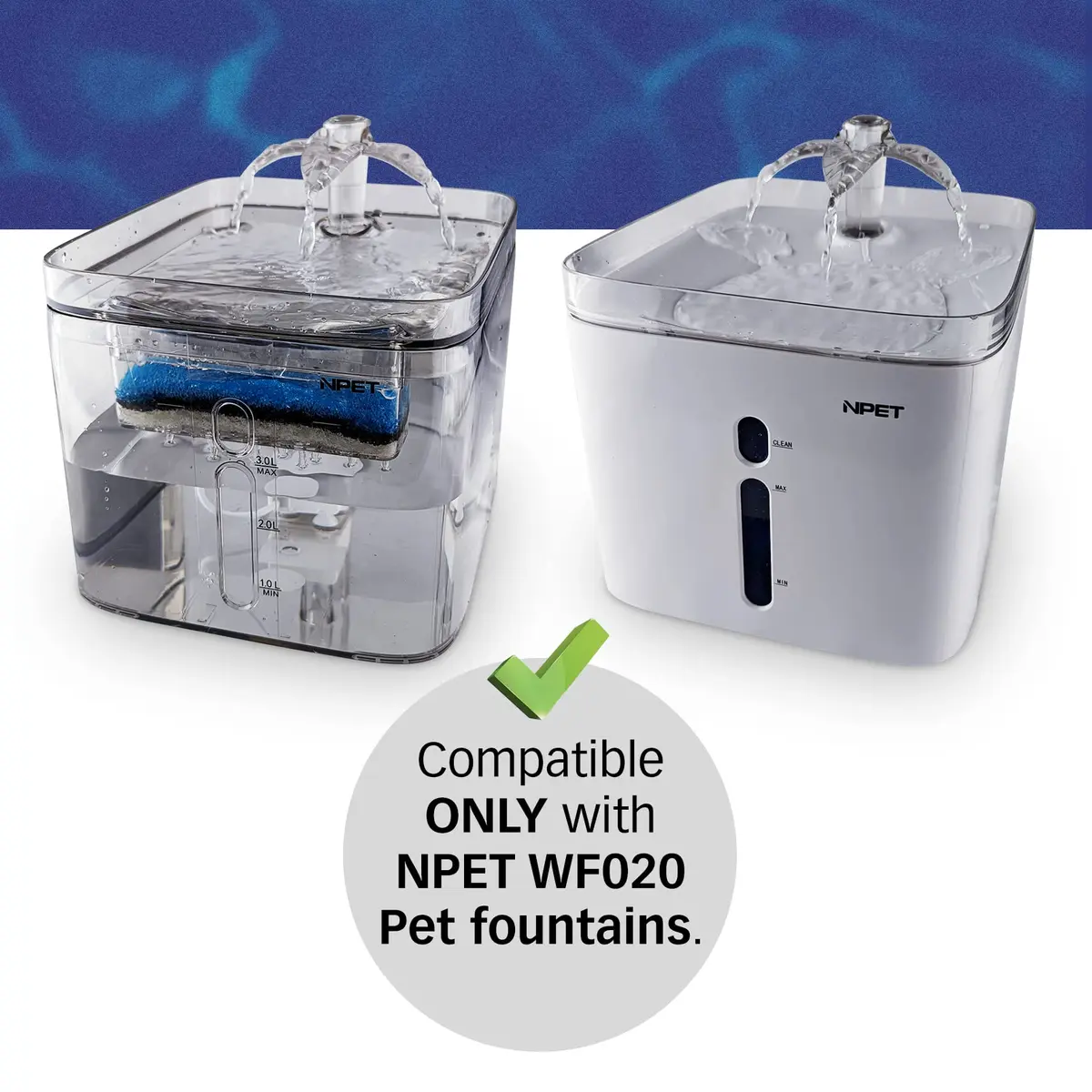 PET STANDARD Filters for NPET WF020 Fountain | 12-Pack Replacement Filters for Cats - view 5