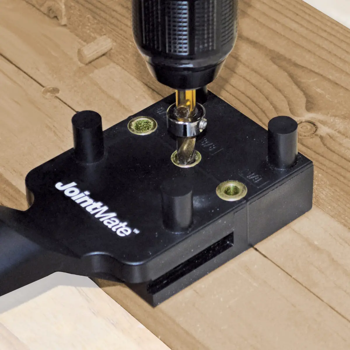 Milescraft 1332 Joint Mate Dowel Jig with 3 Metal Bushings (1/4", 5/16", 3/8") | For Corner, Edge, and Surface Joints - view 2