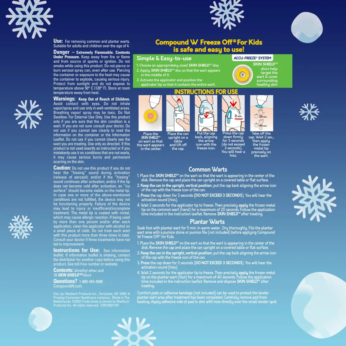 Compound W Freeze Off Wart Remover for Kids, 15 Applications | Cryo Treatment for Common & Plantar Warts - view 7