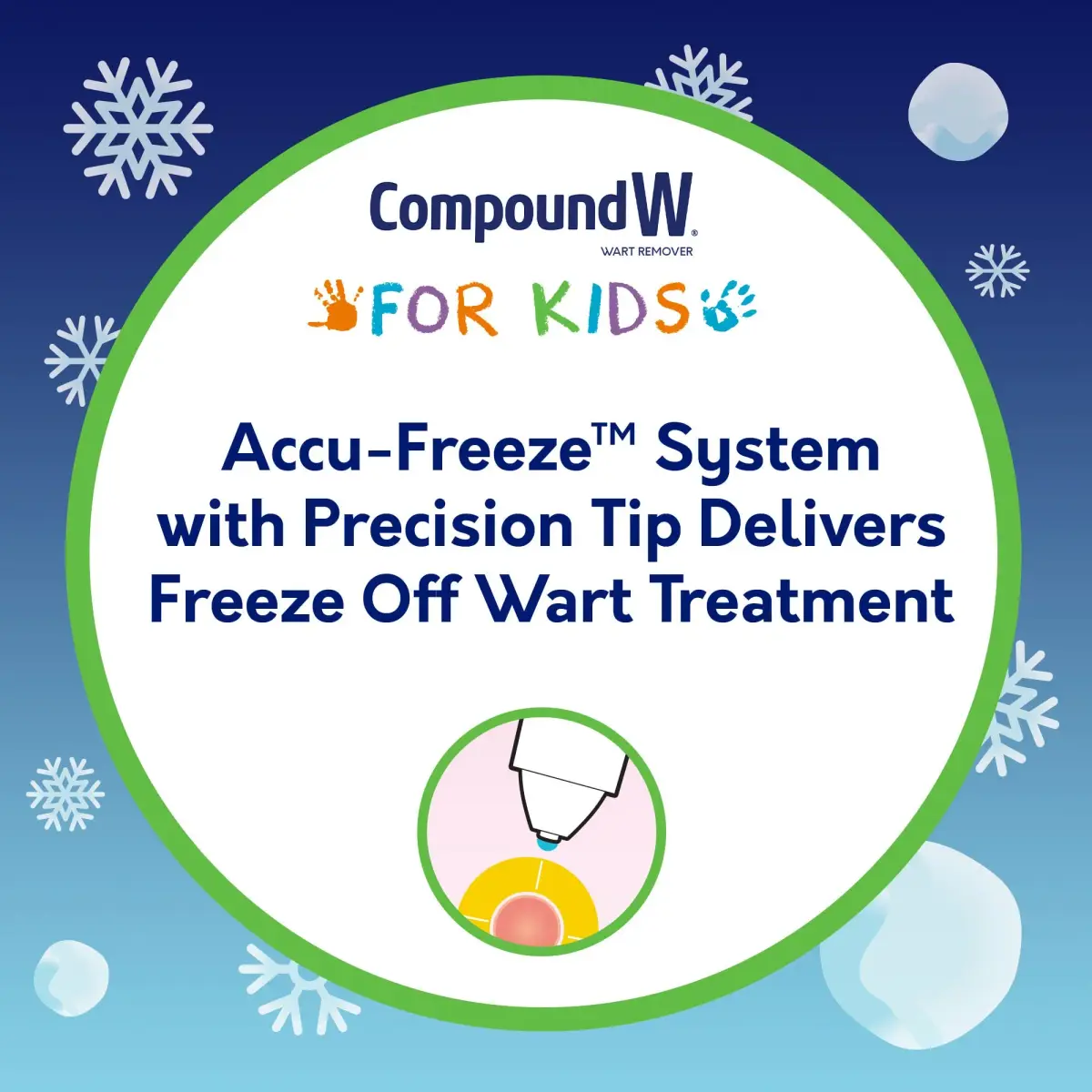 Compound W Freeze Off Wart Remover for Kids, 15 Applications | Cryo Treatment for Common & Plantar Warts - view 3