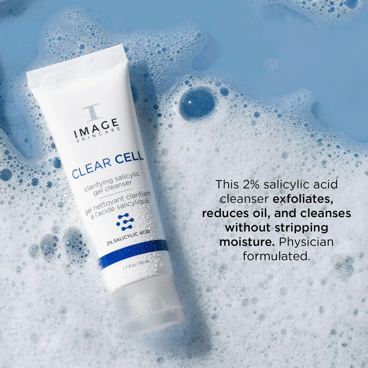 IMAGE Skincare Salicylic Gel Cleanser 1.7 oz | Gentle Foaming Face Wash for Oily Skin - view 3