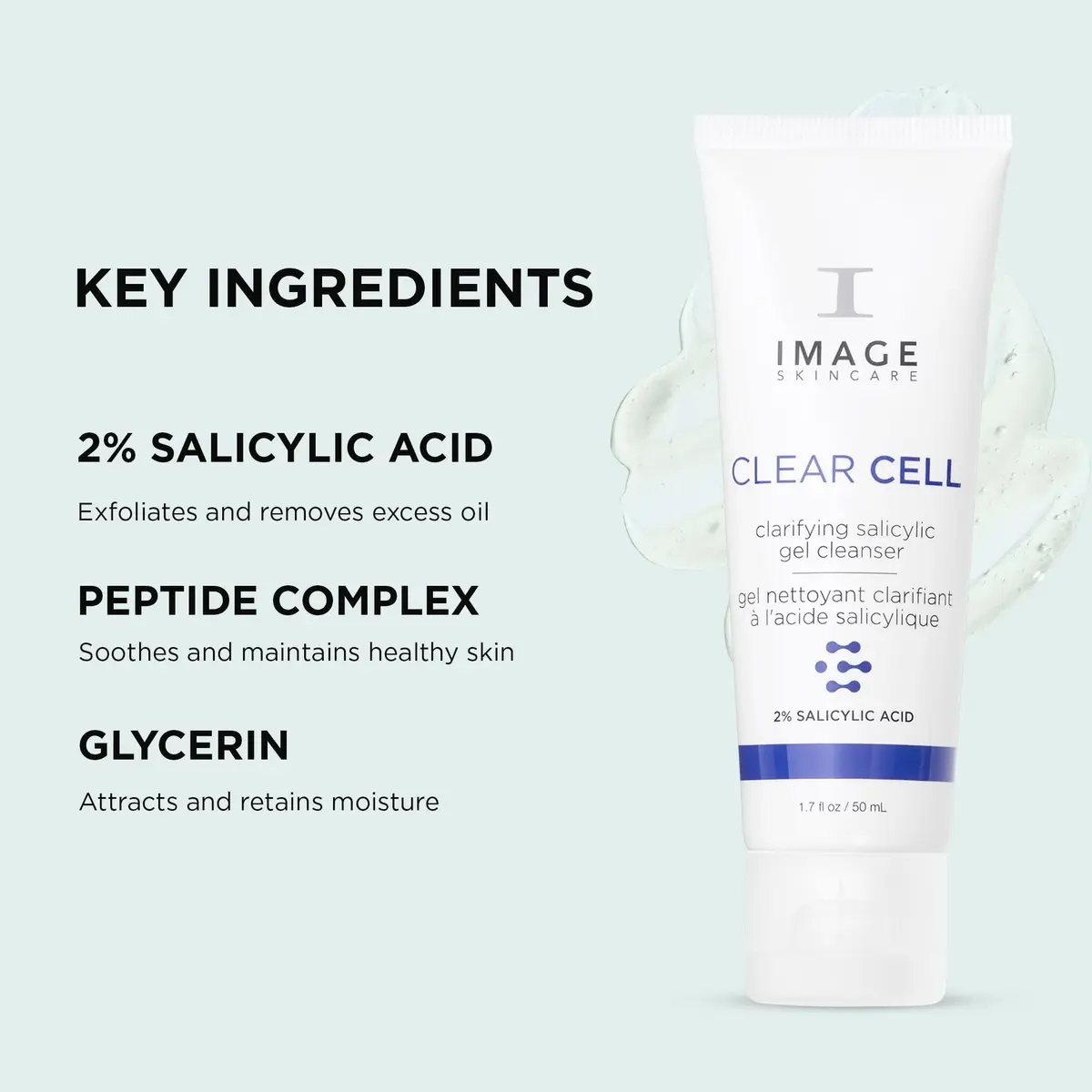 IMAGE Skincare Salicylic Gel Cleanser 1.7 oz | Gentle Foaming Face Wash for Oily Skin - view 4