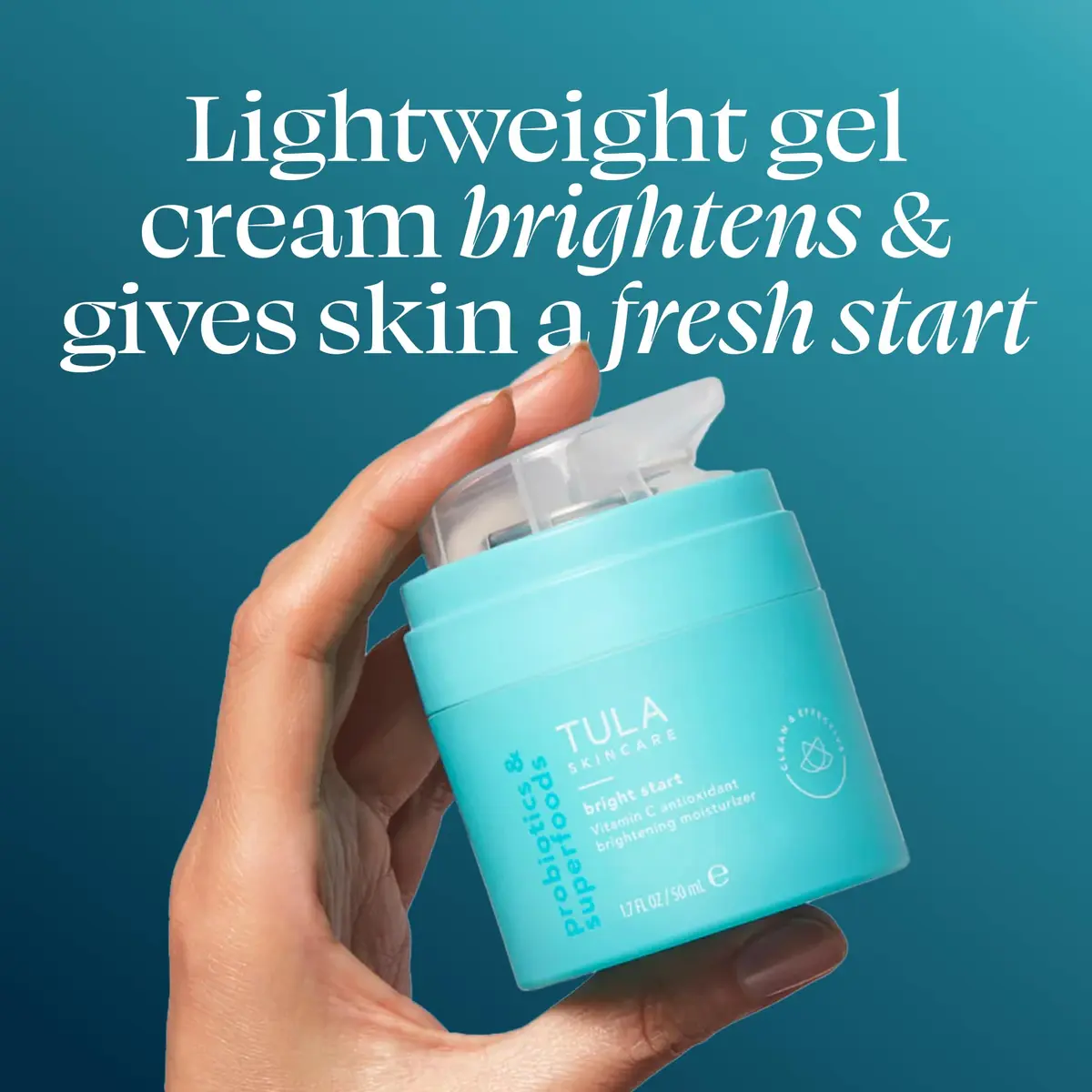 TULA Bright Start Vitamin C Antioxidant Brightening Moisturizer, 1.7 oz | Hydrates & Brightens with Prebiotics - view 3