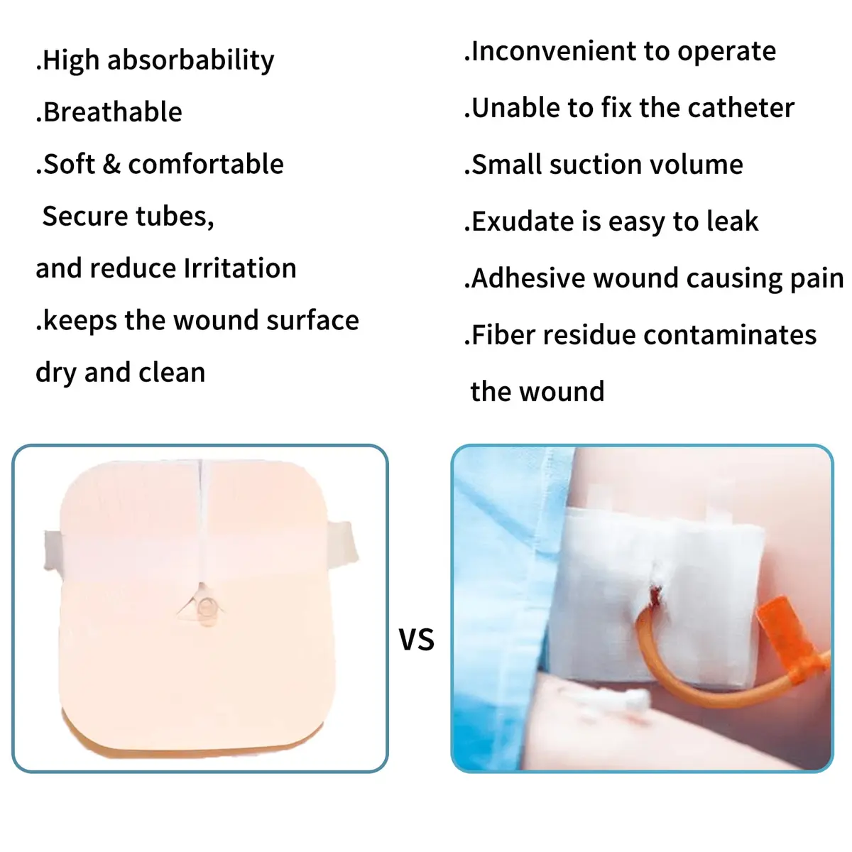 Dimora Fenestrated Foam Dressing 4"x4" | Highly Absorbent, Soft Wound Care for Ostomy & Tracheostomy (110-120 chars) - view 4