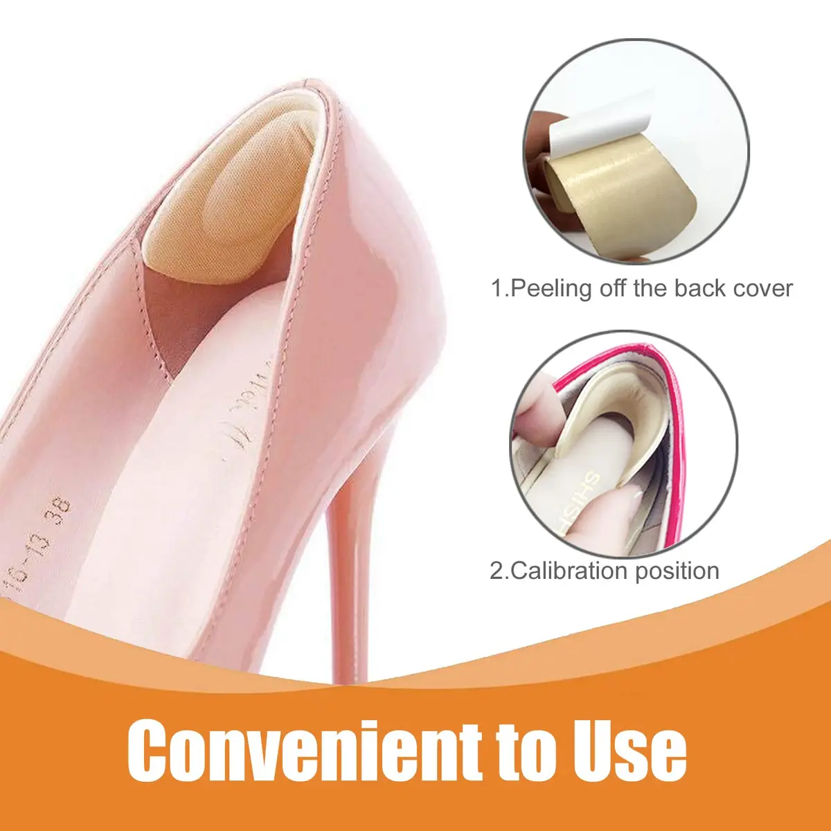 LHHXX33 Shoe Filler Heel Pads 16 Pairs | Comfortable, Breathable Foam Inserts for Women’s Shoes - view 3