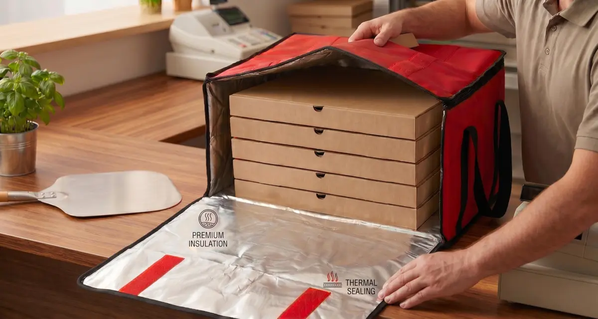 Trail maker Insulated Pizza Delivery Bag, 20" x 20" x 10" | Heavy-Duty Food Carrier for Delivery & Catering - view 6