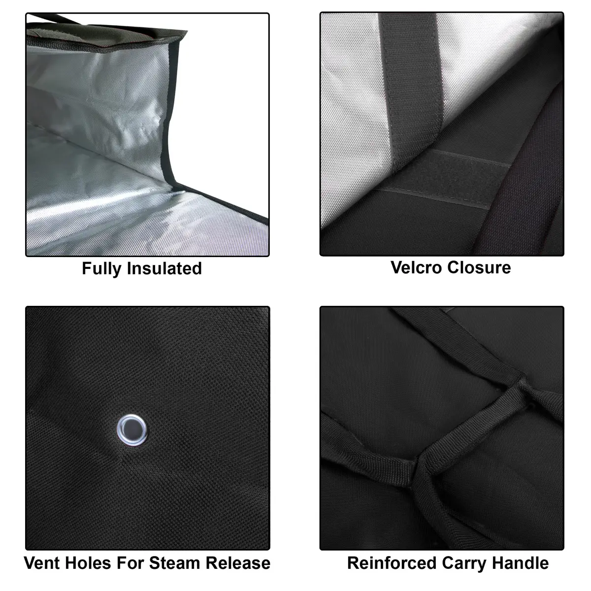 Trail maker Pizza Bags for Delivery 20" x 20" x 10" | Insulated Hot & Fresh Carry Bag - view 3