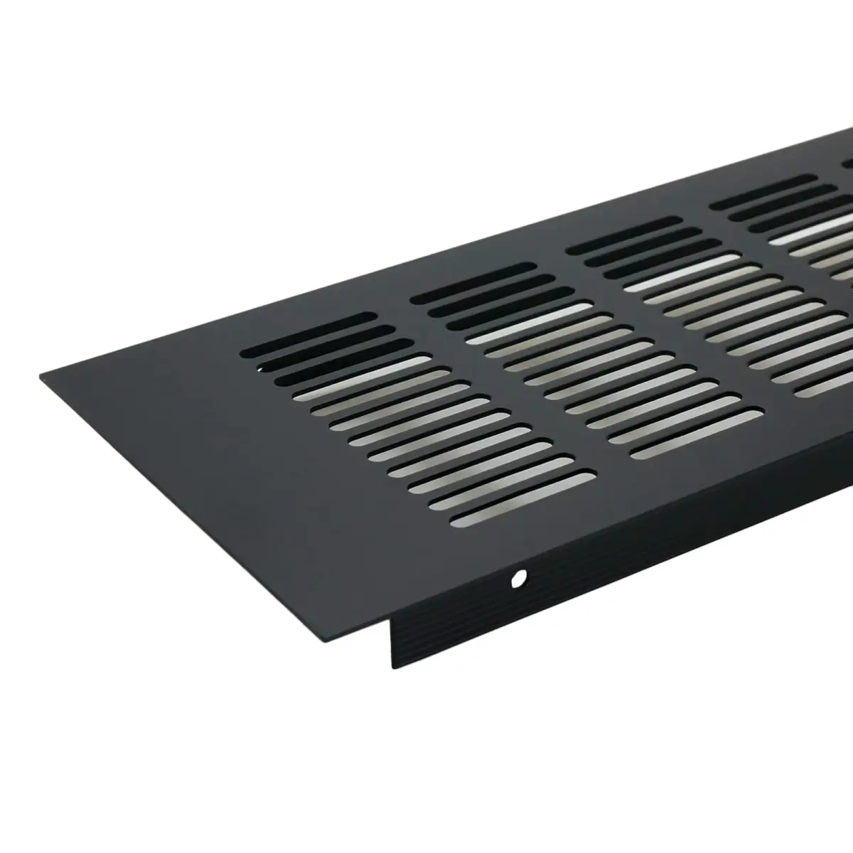 Geesatis Black Air Vent Covers 400 x 100 mm (15.7 x 4 Inch) | Rust-Proof Aluminum Alloy for Cabinets & Closets - view 7