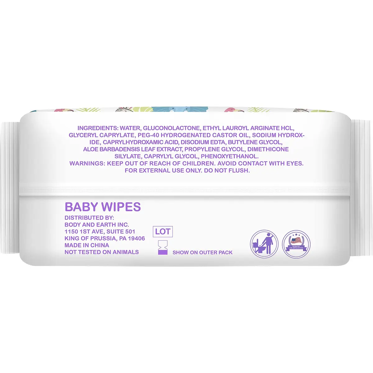 HAPPY BUM Baby Wet Wipes Unscented 320 Count | Gentle on Sensitive Skin, Extra Large Size - view 6