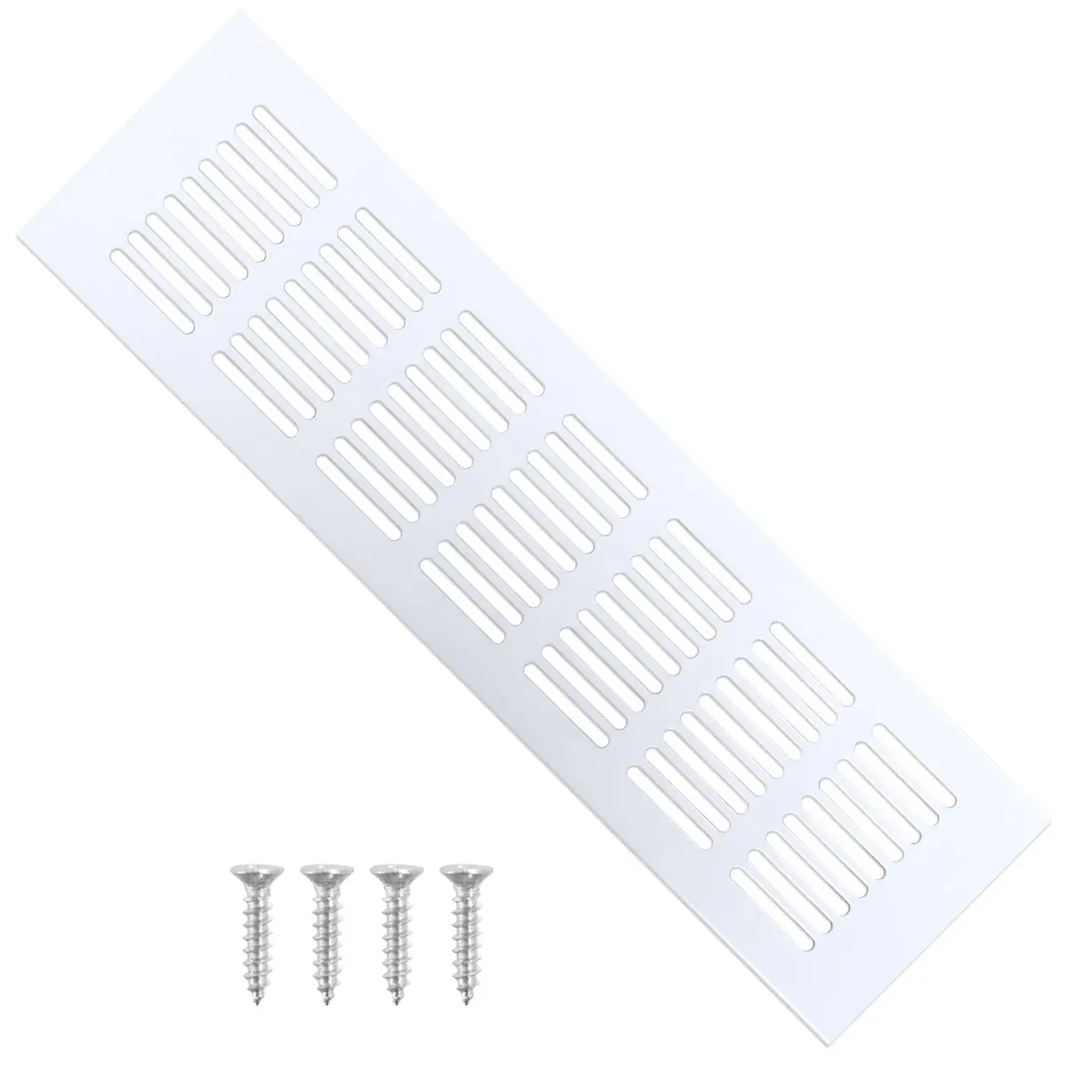 Geesatis White Air Vent Covers 2Pcs Fits 10.55'' x 2.48'' Duct Openings | Rust-Proof Aluminum for HVAC - view 7