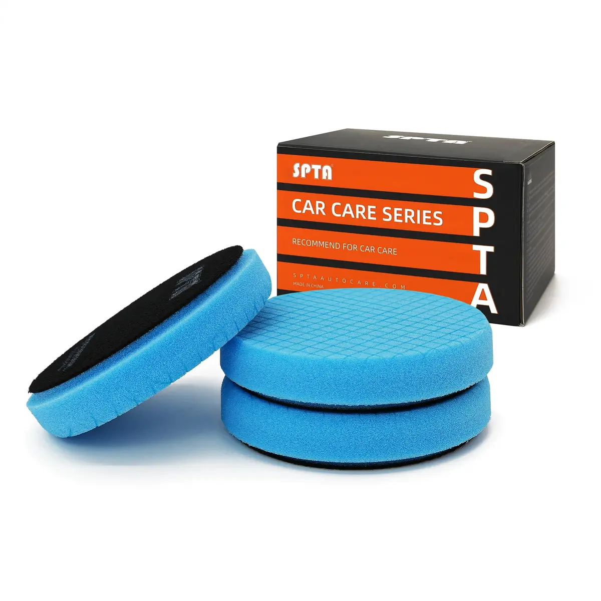 SPTA Blue T60 Moderate-Cut Foam Polishing Pads 16.5cm (6.5 Inch) | Remove Sanding Marks & Oxidation - main product image