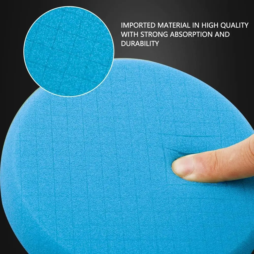 SPTA Blue T60 Moderate-Cut Foam Polishing Pads 16.5cm (6.5 Inch) | Remove Sanding Marks & Oxidation - view 4