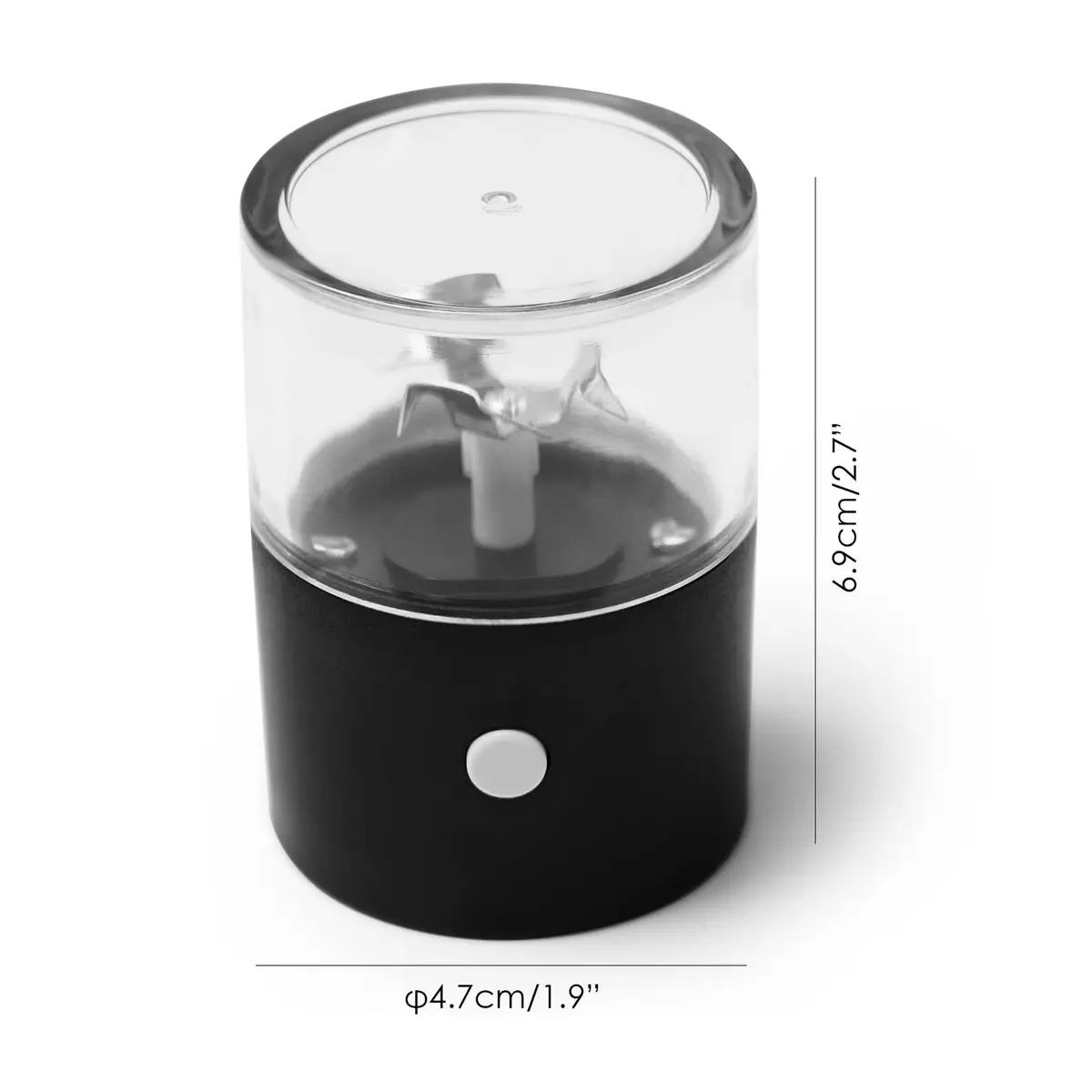 G Ganen Electric Metal Herb Grinder 15.6 cm (5.7 inches) | Fast Spin Teeth for Spices - view 2