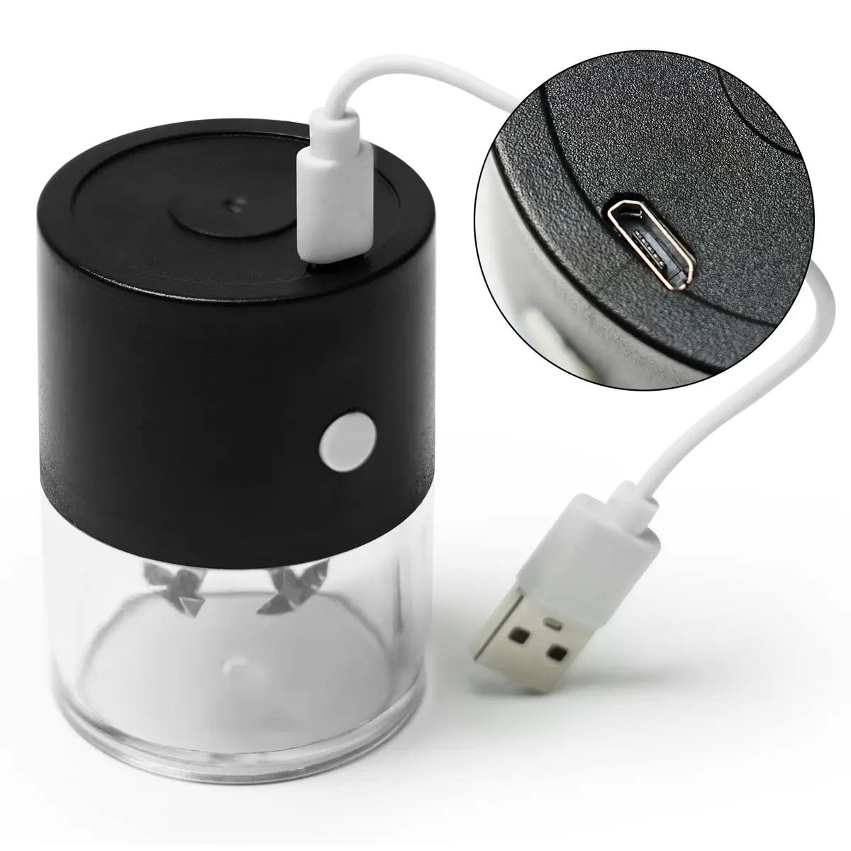 G Ganen Electric Metal Herb Grinder 15.6 cm (5.7 inches) | Fast Spin Teeth for Spices - view 3