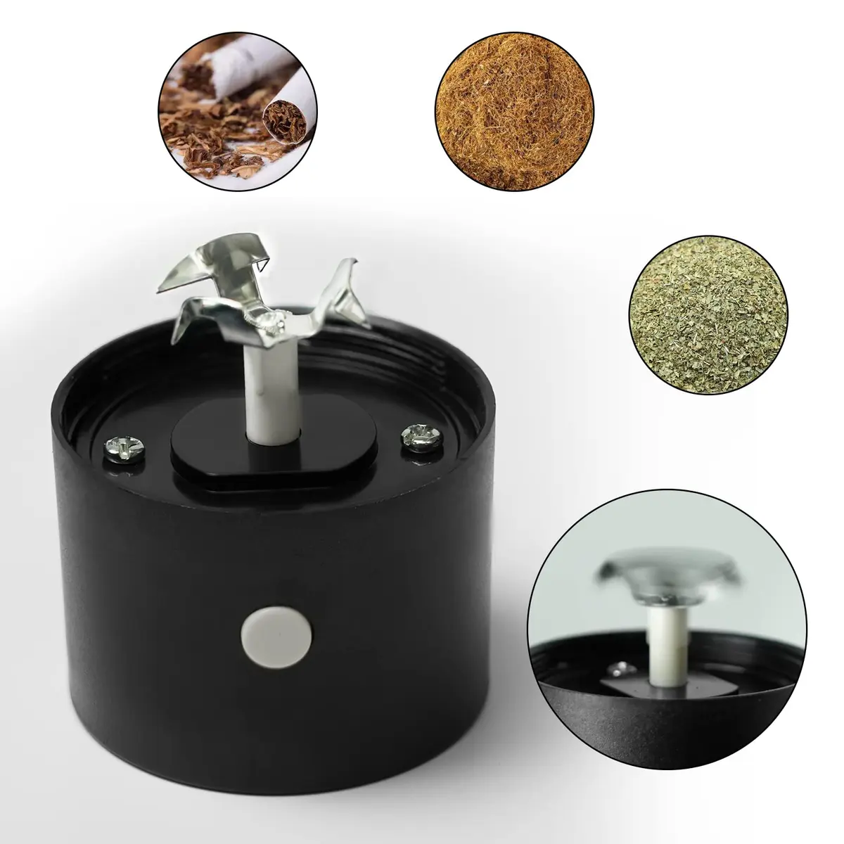 G Ganen Electric Metal Herb Grinder 15.6 cm (5.7 inches) | Fast Spin Teeth for Spices - view 4