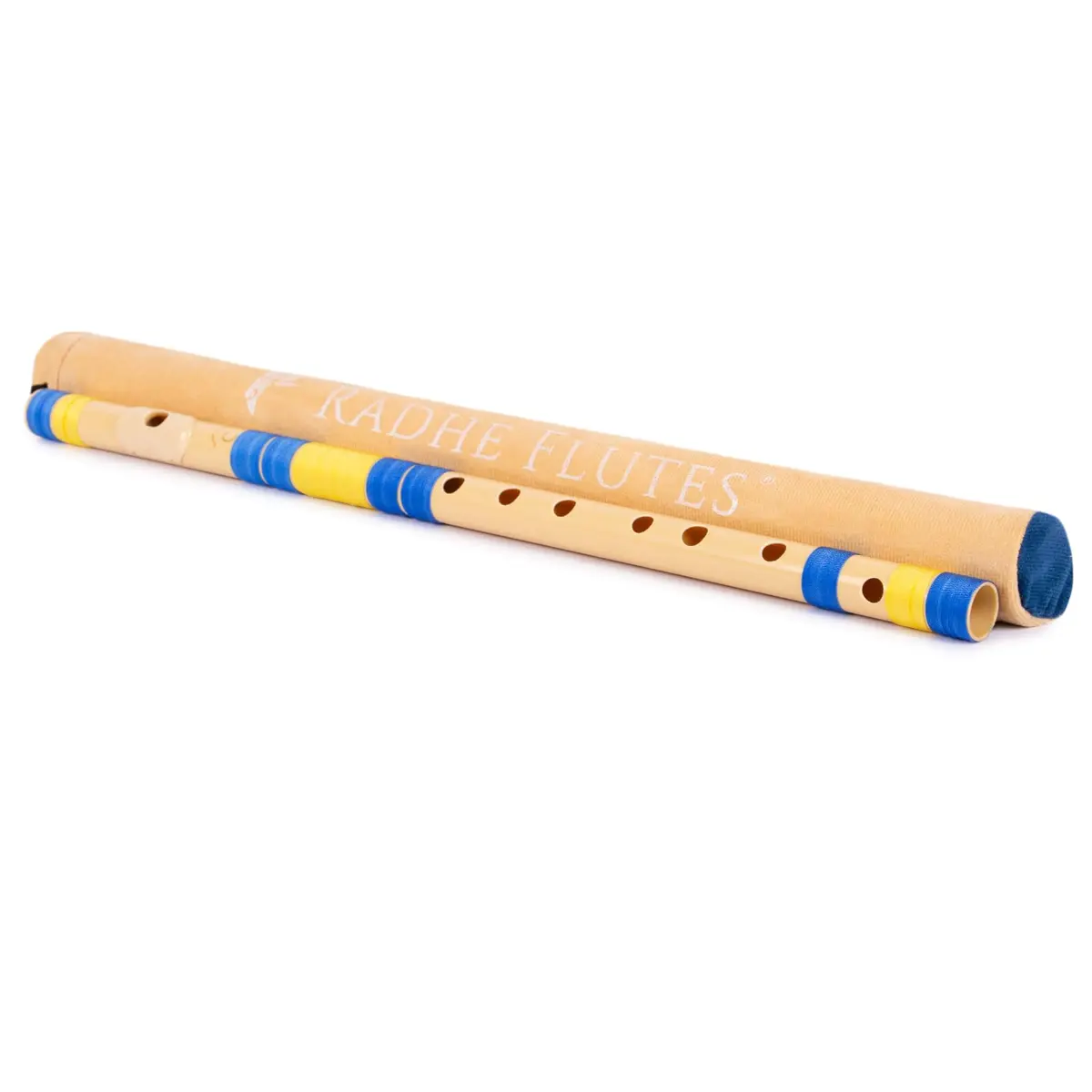 Radhe Flutes C Natural Bansuri PVC Fiber 49cm (19.3in) | Tuned to A=440Hz for Indian Classical Music - view 6