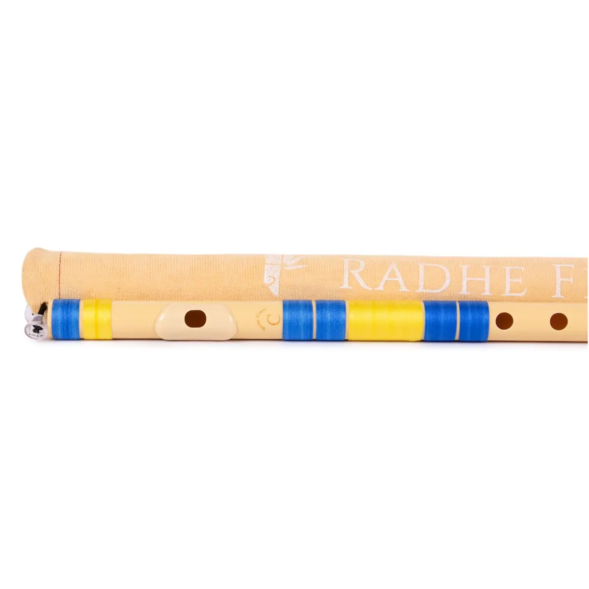Radhe Flutes C Natural Bansuri PVC Fiber 49cm (19.3in) | Tuned to A=440Hz for Indian Classical Music - view 7