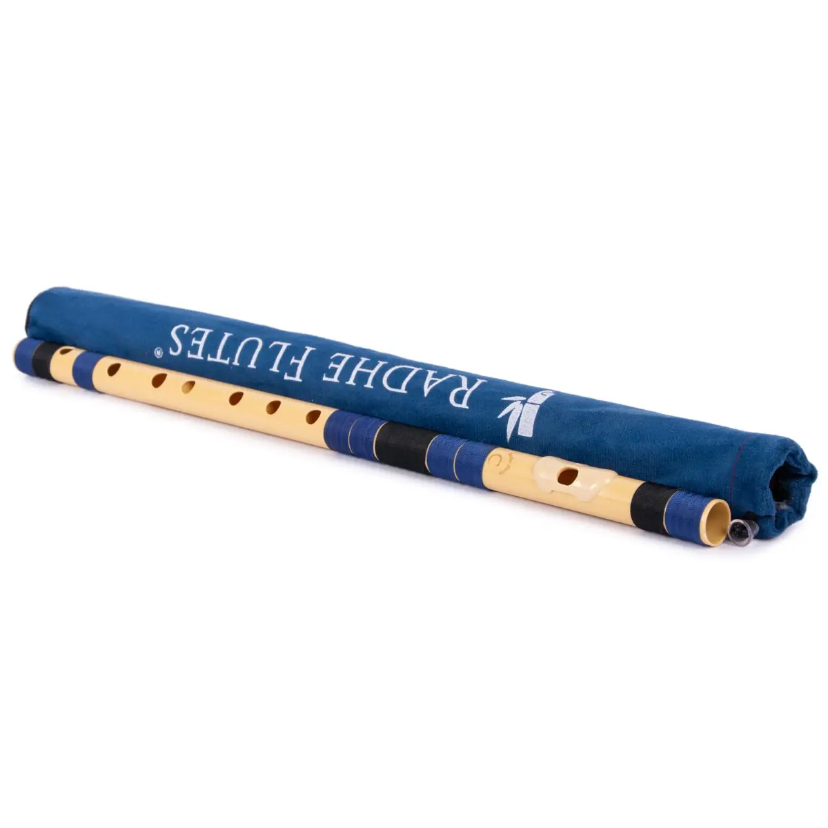 Radhe Flutes C Natural Bansuri | 49cm (19.3in) | Tuned to A=440Hz | PVC Fiber with Velvet Cover - view 4