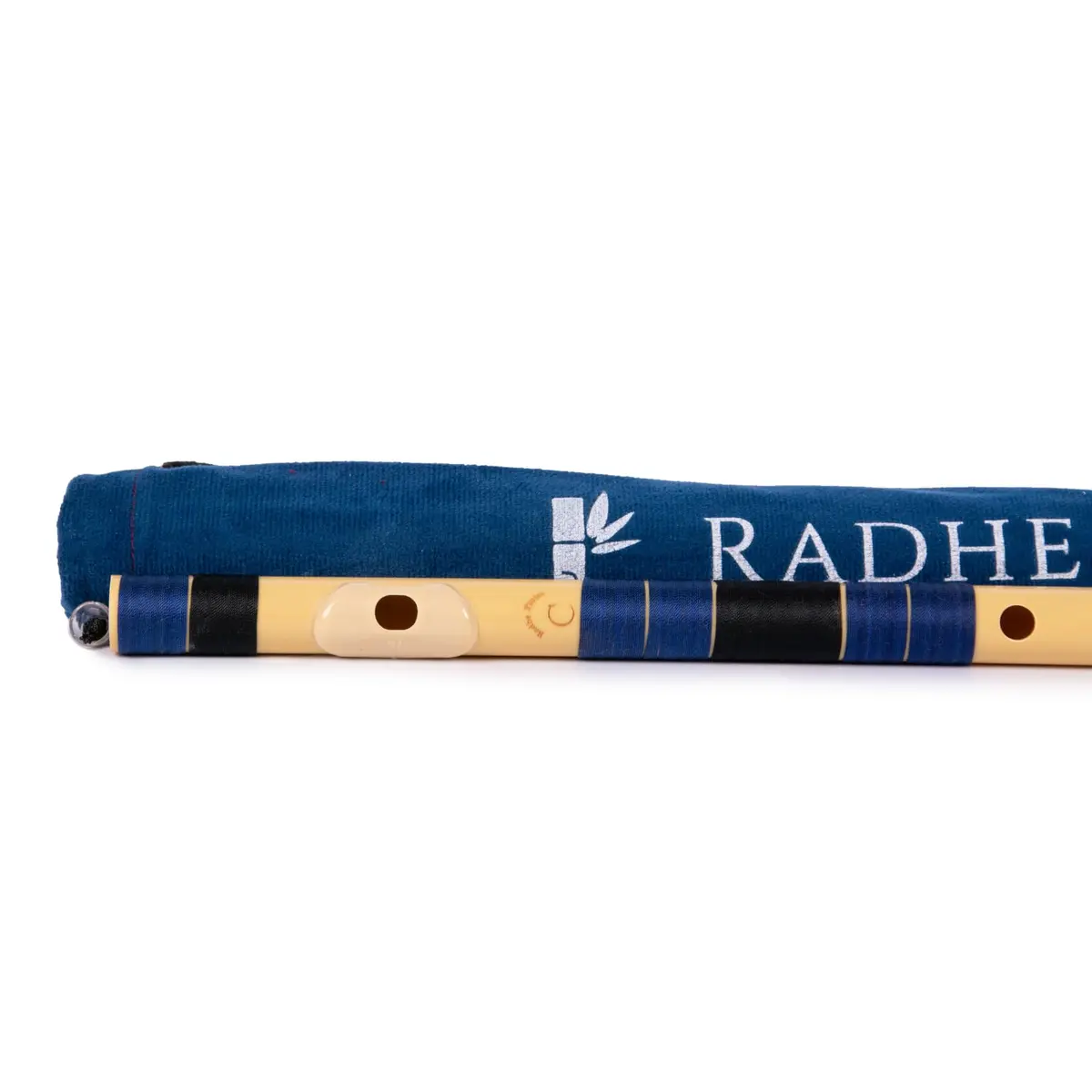 Radhe Flutes C Natural Bansuri | 49cm (19.3in) | Tuned to A=440Hz | PVC Fiber with Velvet Cover - view 6