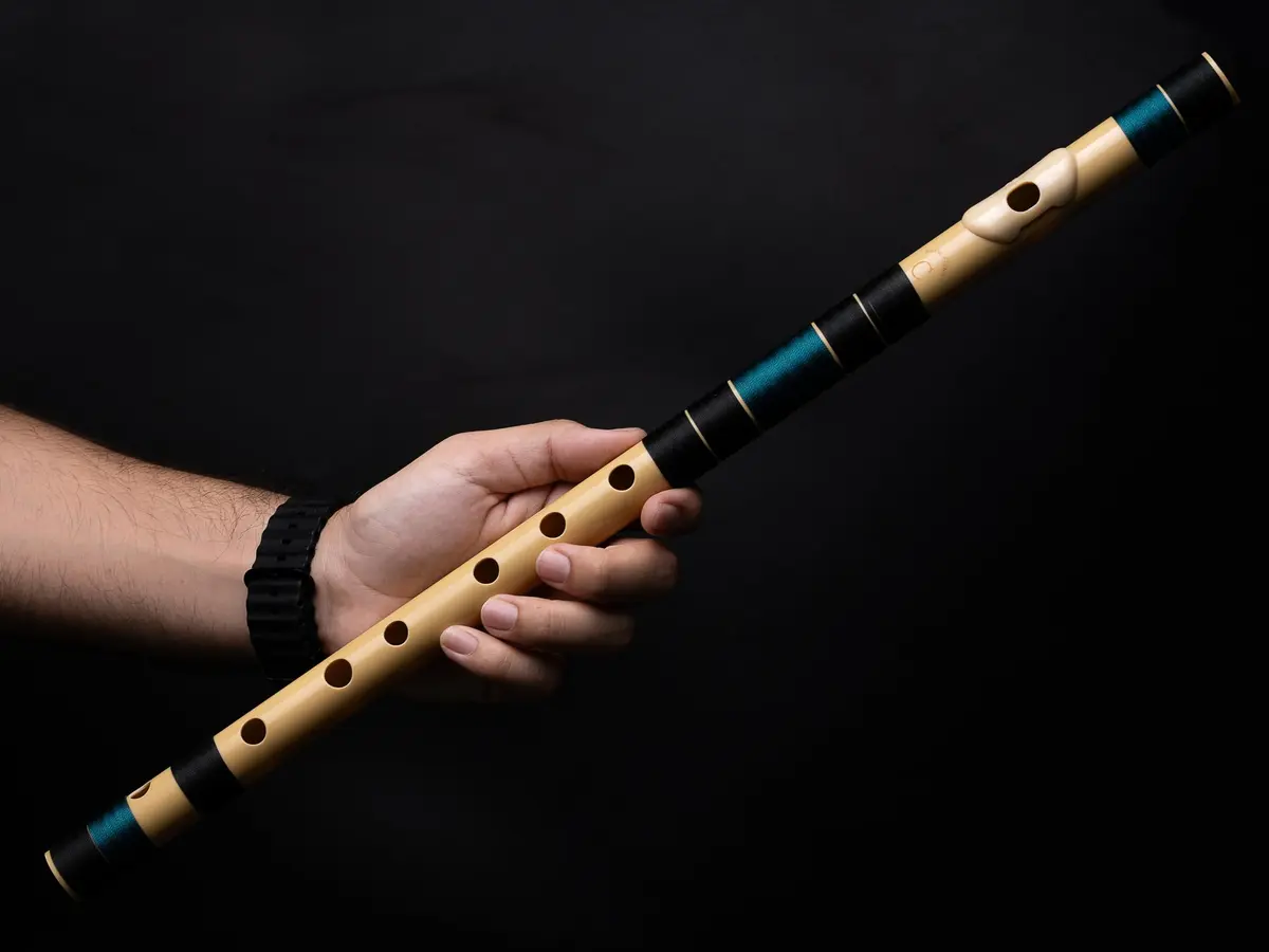 Radhe Flutes C Natural Bansuri 49 cm (19.3 in) | Tuned to A=440Hz for Indian Classical Music - view 8