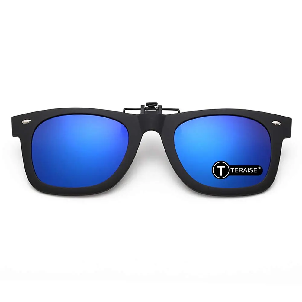 TERAISE Polarized Clip on Sunglasses with Flip Up Function Suitable Driving | UV400, Polarized, Unisex - main product image
