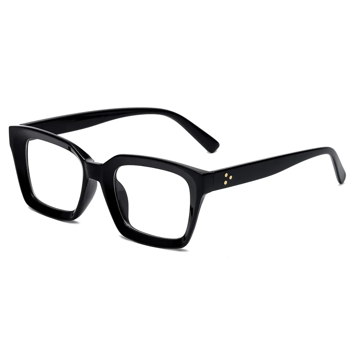 EYLRIM Classic Thick Square Frame Glasses for Women Men Non Prescription 50mm Lens | Lightweight & Stylish - main product image