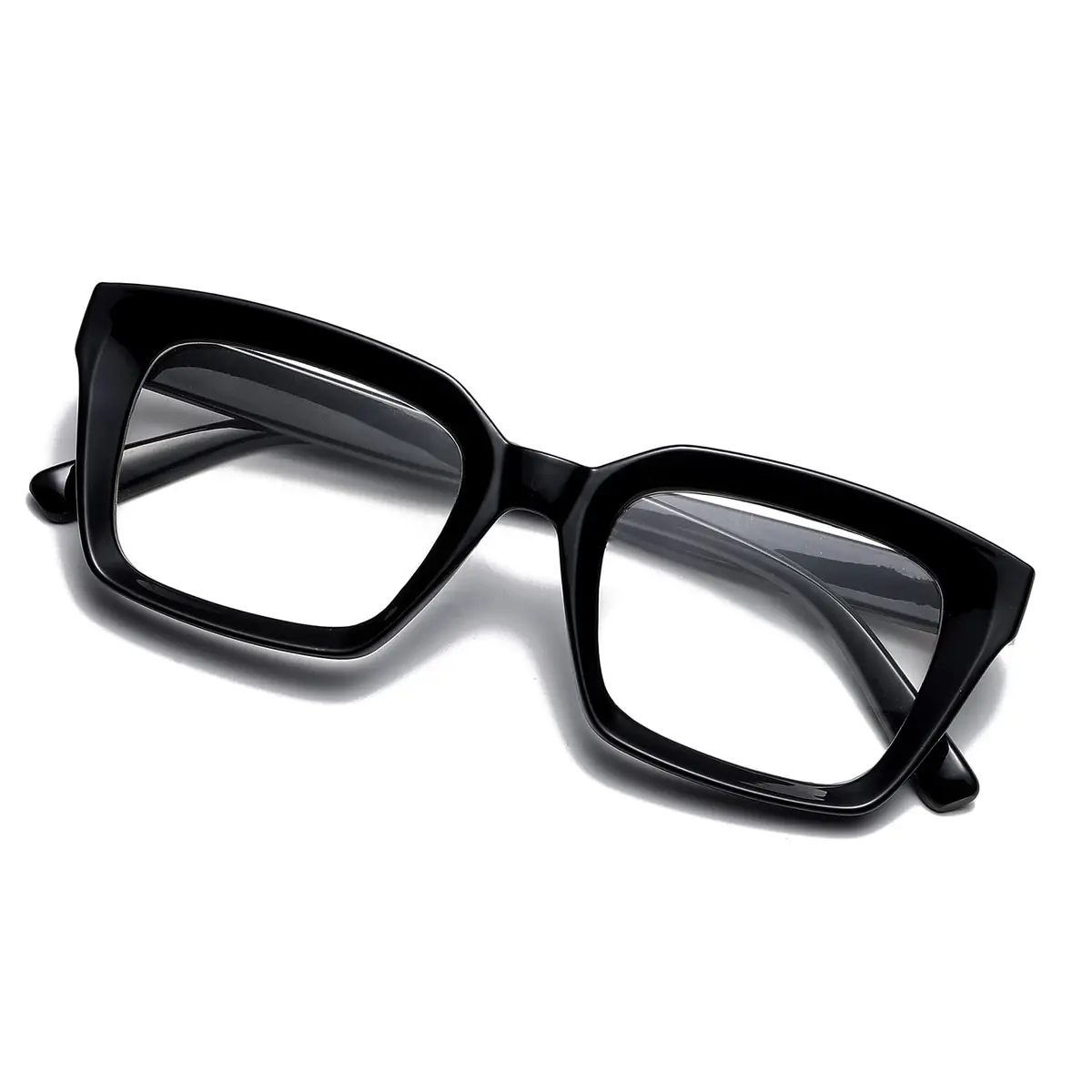 EYLRIM Classic Thick Square Frame Glasses for Women Men Non Prescription 50mm Lens | Lightweight & Stylish - view 7
