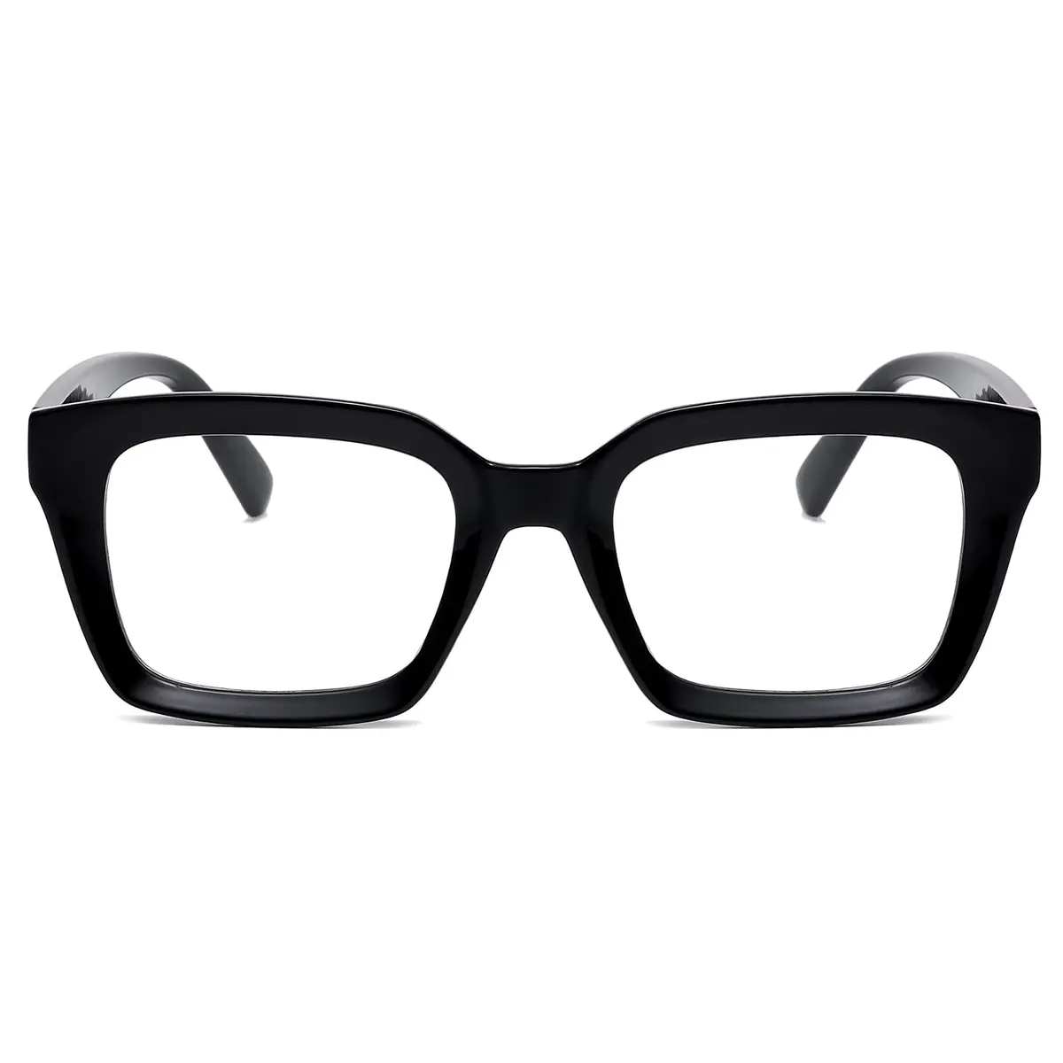 EYLRIM Classic Thick Square Frame Glasses for Women Men Non Prescription 50mm Lens | Lightweight & Stylish - view 3