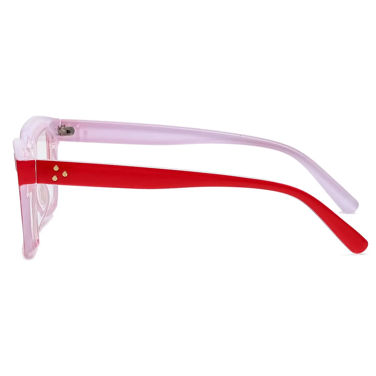 EYLRIM Classic Thick Square Frame Clear Lens Glasses 50mm (1.97in) | Fashion Eyewear for Men & Women - view 4