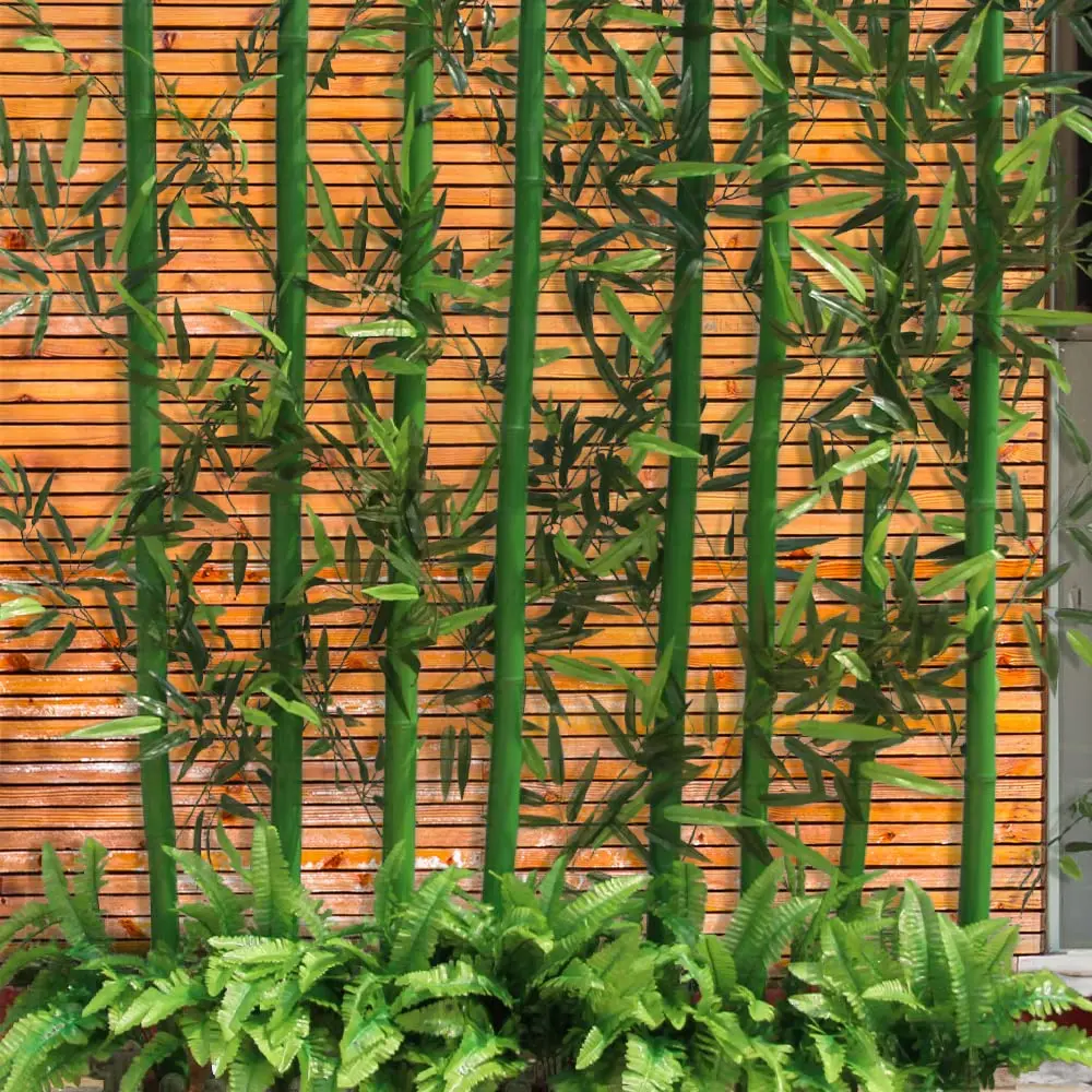 VIOCIWUO Artificial Bamboo Leaves 20pcs | Realistic Green Decor for Home & Events - view 4