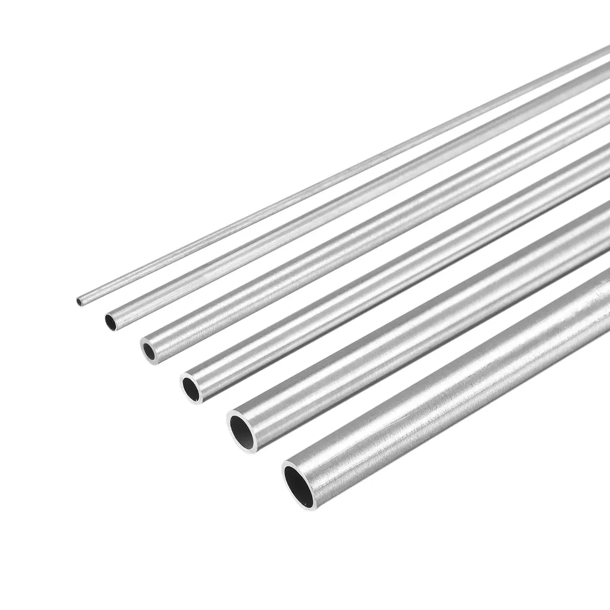 uxcell 304 Stainless Steel Tubes 300mm Length Pack of 6 | Industrial Metal Tubing - main product image