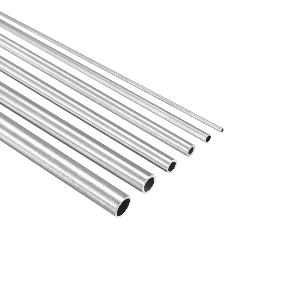 uxcell 304 Stainless Steel Tubes 300mm Length Pack of 6 | Industrial Metal Tubing - view 4