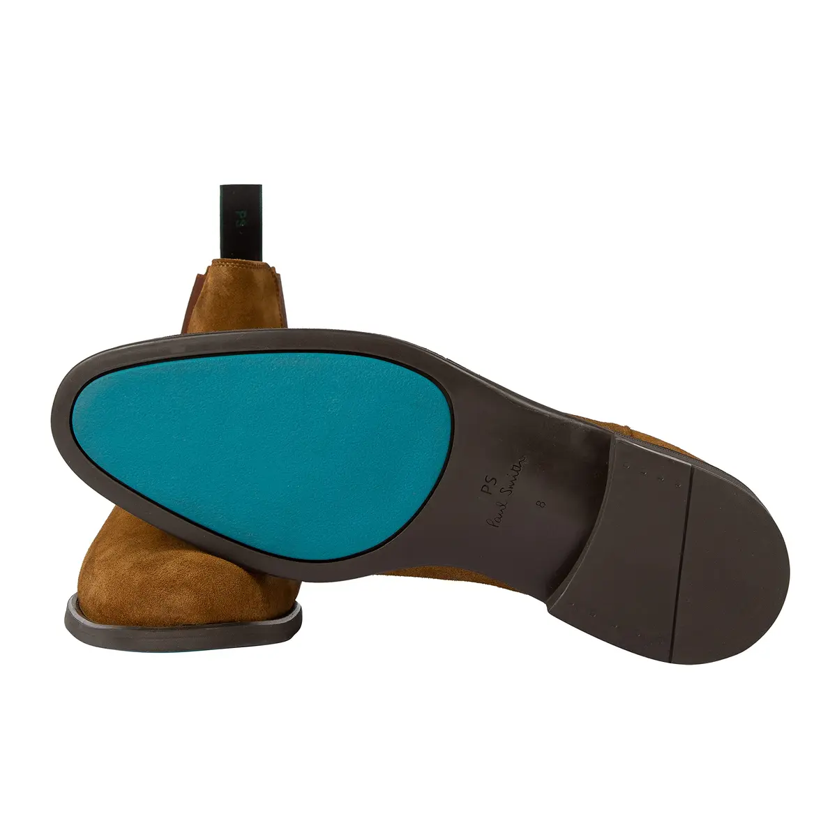 Paul Smith Cedric Boot Men 9 Tan | Classic Chelsea Style with Signature Logo - view 2