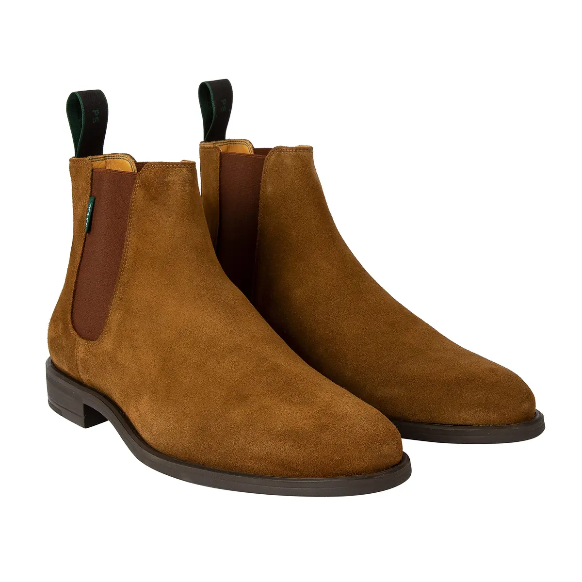 Paul Smith Cedric Boot Men 9 Tan | Classic Chelsea Style with Signature Logo - view 4