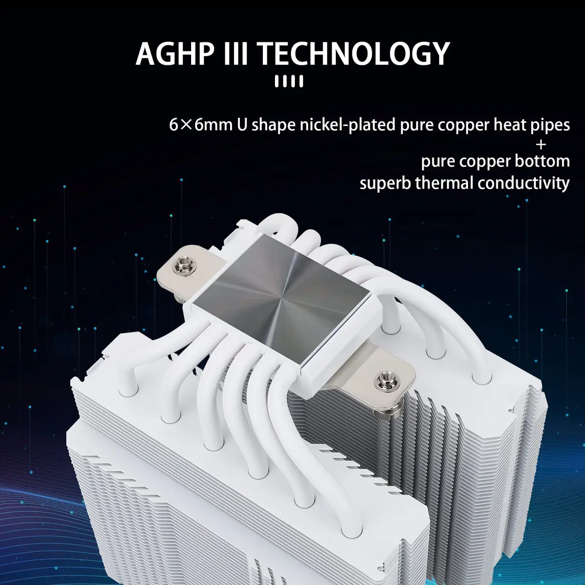 Thermalright Peerless Assassin 120 SE ARGB White CPU Air Cooler | Dual 120mm PWM Fans, 6 Heat Pipes, AMD & Intel Support - view 2