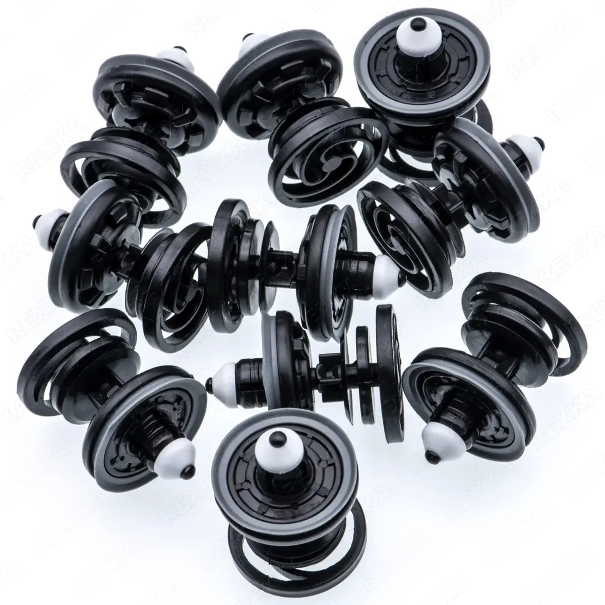 Rexka 10pcs Door Trim Panel Retainer Clip 7L6-868-243 | Compatible with Audi VW Passat & More - main product image
