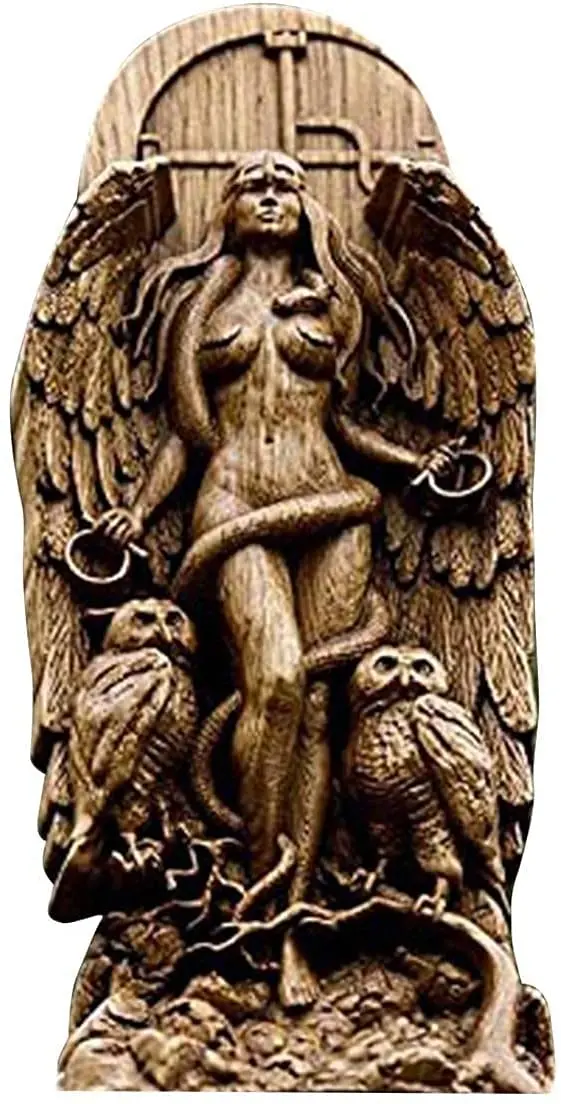 YRDGRG Goddess Statue Lilith 8.66 inch Resin Figurine for Home Garden Art Decor - main product image