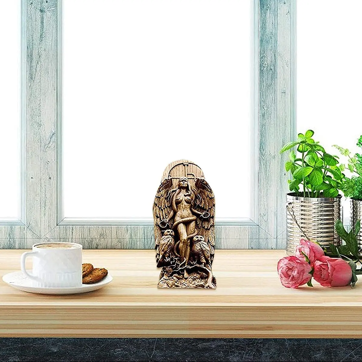 YRDGRG Goddess Statue Lilith 8.66 inch Resin Figurine for Home Garden Art Decor - view 8