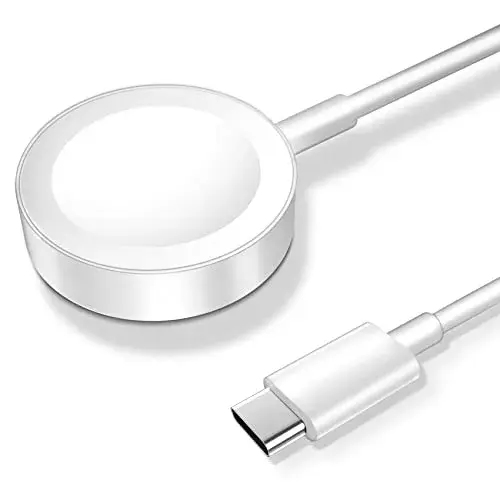 xiwxi Magnetic Charging Cable for Apple Watch, White 1.5M | Fast Wireless Charging - main product image