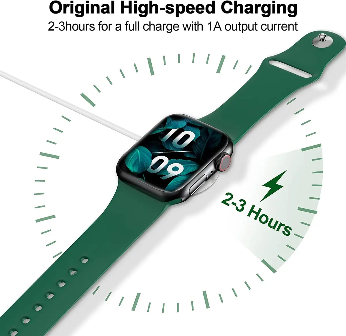 xiwxi Magnetic USB C Fast Charging Cable for Apple Watch 1.5m (4.9ft) | Charges Safely & Reliably - view 3